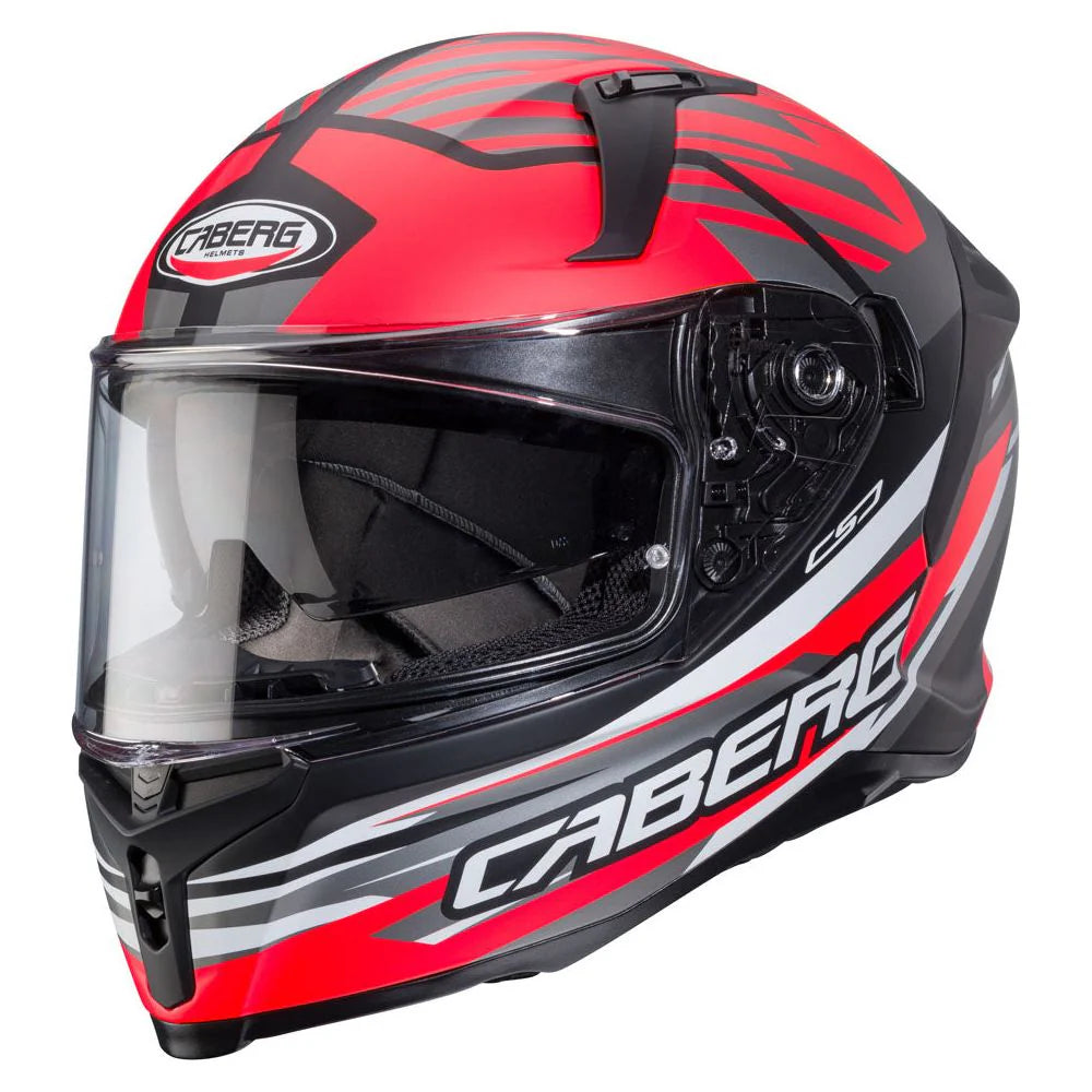 Caberg Avalon X Kira Matt Black Grey Red Motorcycle Helmet 