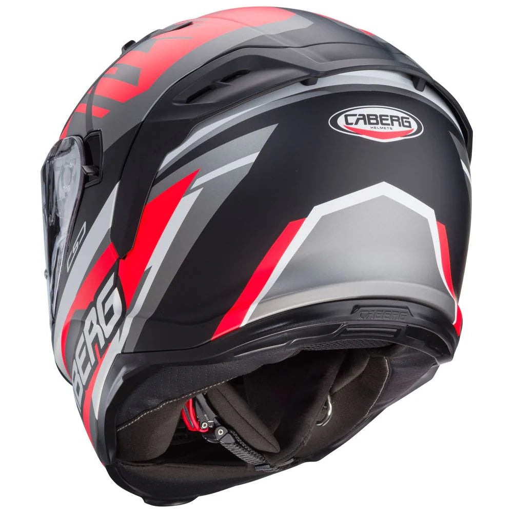 Caberg Avalon X Kira Matt Black Grey Red Motorcycle Helmet