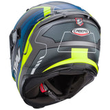Caberg Avalon X Optic Matt Grey Blue Yellow Motorcycle Helmet