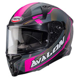 Caberg Avalon X Optic Matt Black Grey Fuchsia Motorcycle Helmet 