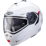 Caberg Duke X Plain Metal White Motorcycle Helmet 