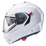 Caberg Duke X Plain Metal White Motorcycle Helmet