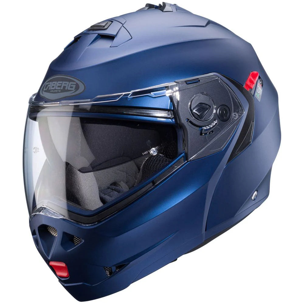 Caberg Duke X Plain Matt Blue Motorcycle Helmet 