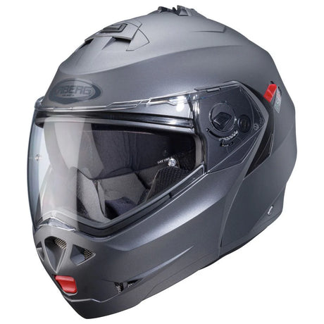 Caberg Duke X Plain Matt Gun Metal Grey Motorcycle Helmet 