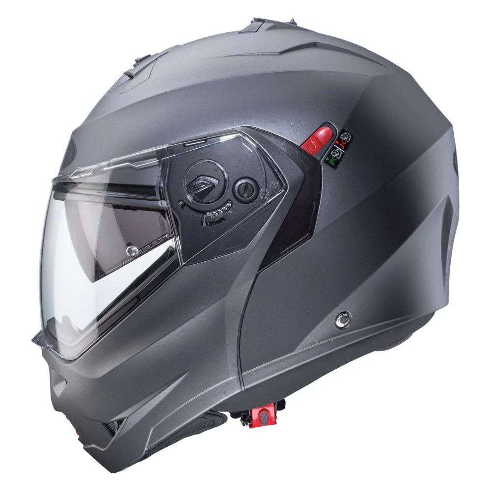 Caberg Duke X Plain Matt Gun Metal Grey Motorcycle Helmet