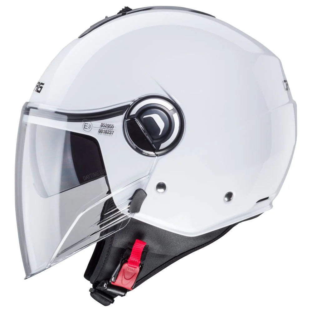 Caberg Riviera V4X Plain White Motorcycle Helmet