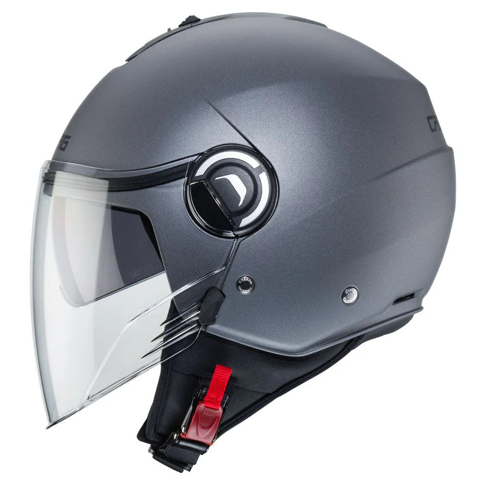 Caberg Riviera V4X Plain Matt Gun Metal Motorcycle Helmet