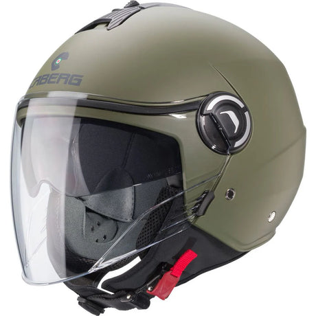 Caberg Riviera V4X Plain Matt Military Green Motorcycle Helmet