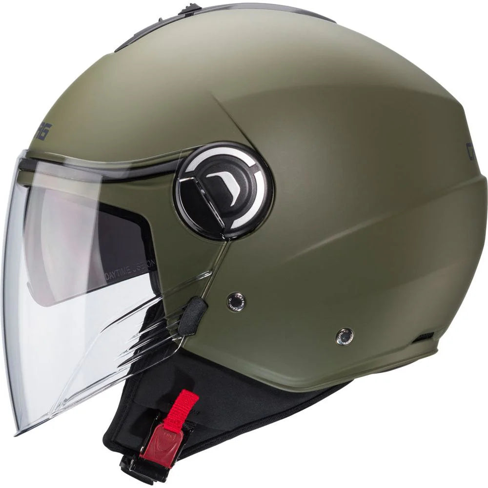 Caberg Riviera V4X Plain Matt Military Green Motorcycle Helmet