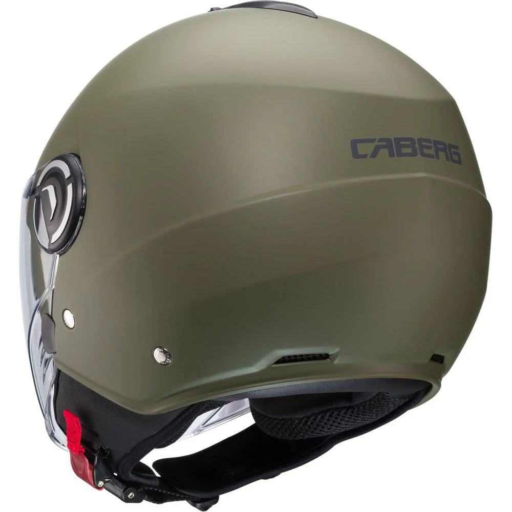 Caberg Riviera V4X Plain Matt Military Green Motorcycle Helmet