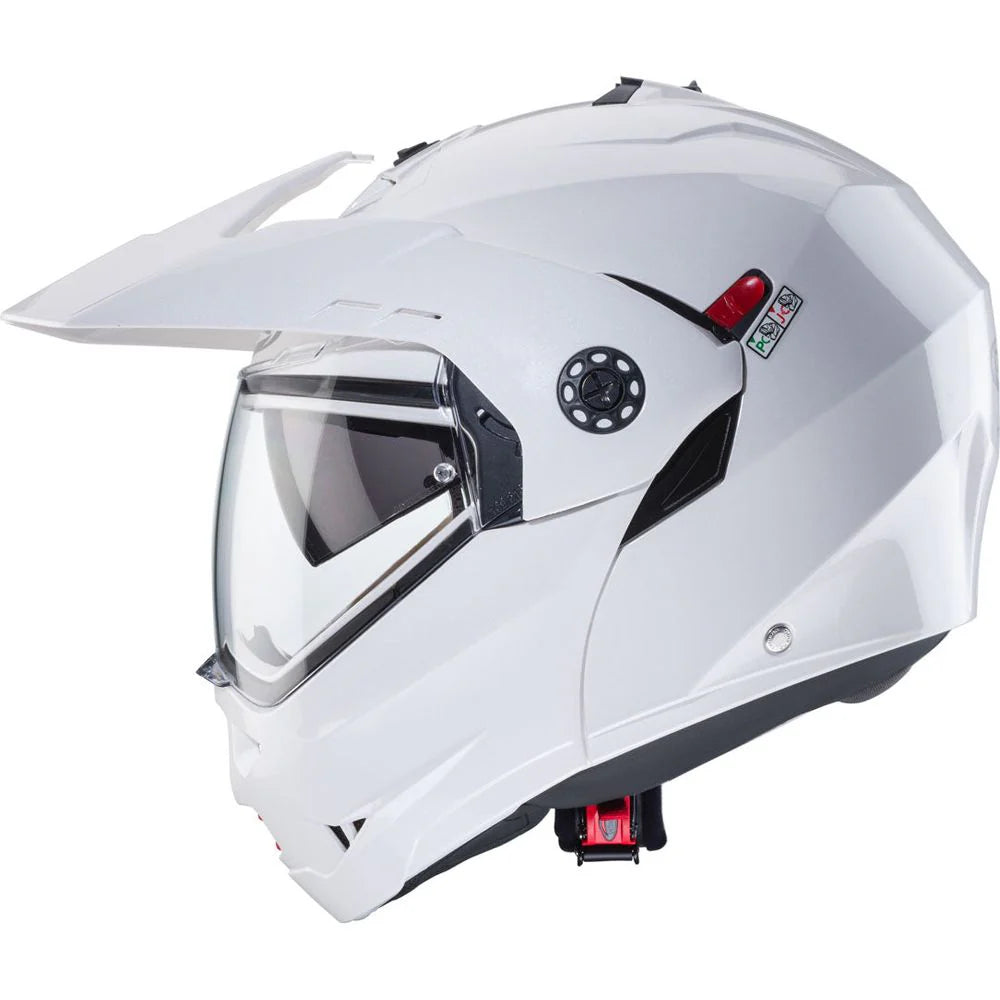 Caberg Tourmax X White Metal Motorcycle Helmet