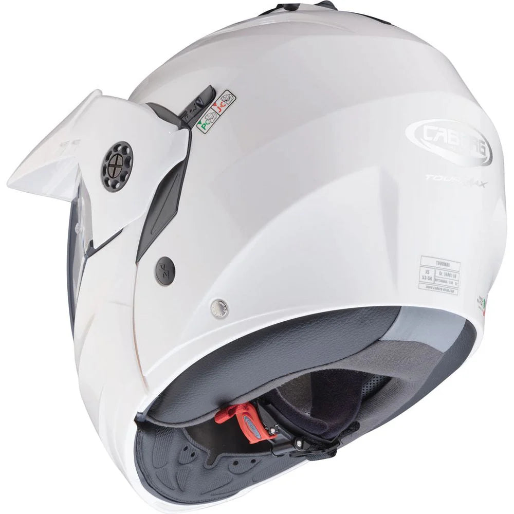 Caberg Tourmax X White Metal Motorcycle Helmet