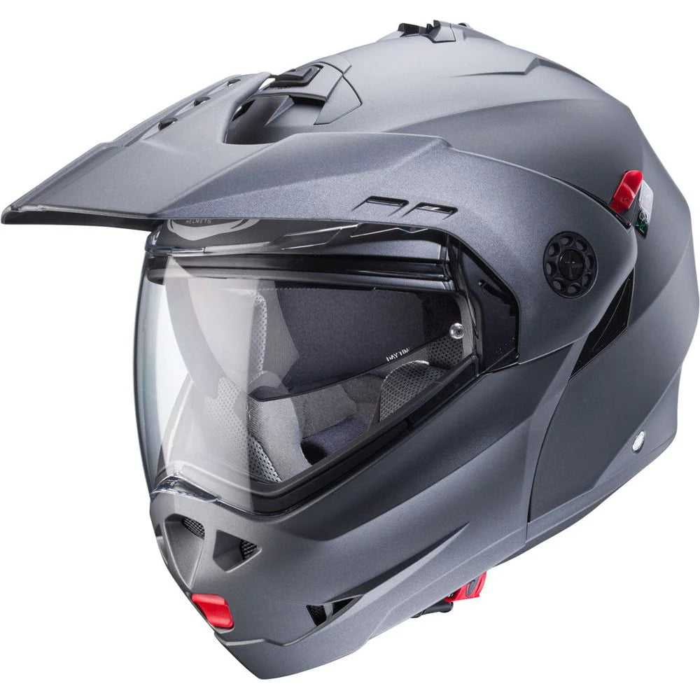 Caberg Tourmax X Plain Matt Gun Metal Motorcycle Helmet