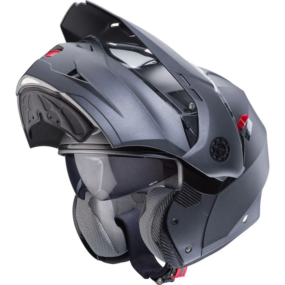 Caberg Tourmax X Plain Matt Gun Metal Motorcycle Helmet