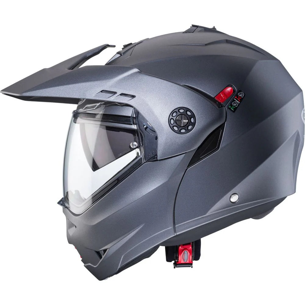 Caberg Tourmax X Plain Matt Gun Metal Motorcycle Helmet