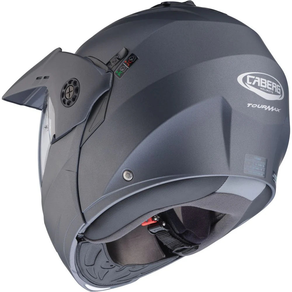 Caberg Tourmax X Plain Matt Gun Metal Motorcycle Helmet