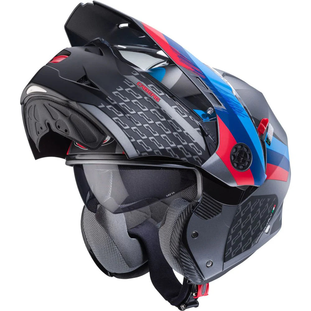 Caberg Tourmax X Sarabe Matt Gun Black Blue Red Motorcycle Helmet