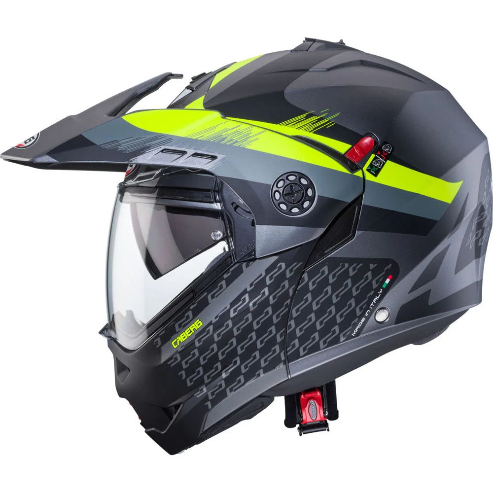 Caberg Tourmax X Sarabe Matt Gun Black Yellow Motorcycle Helmet
