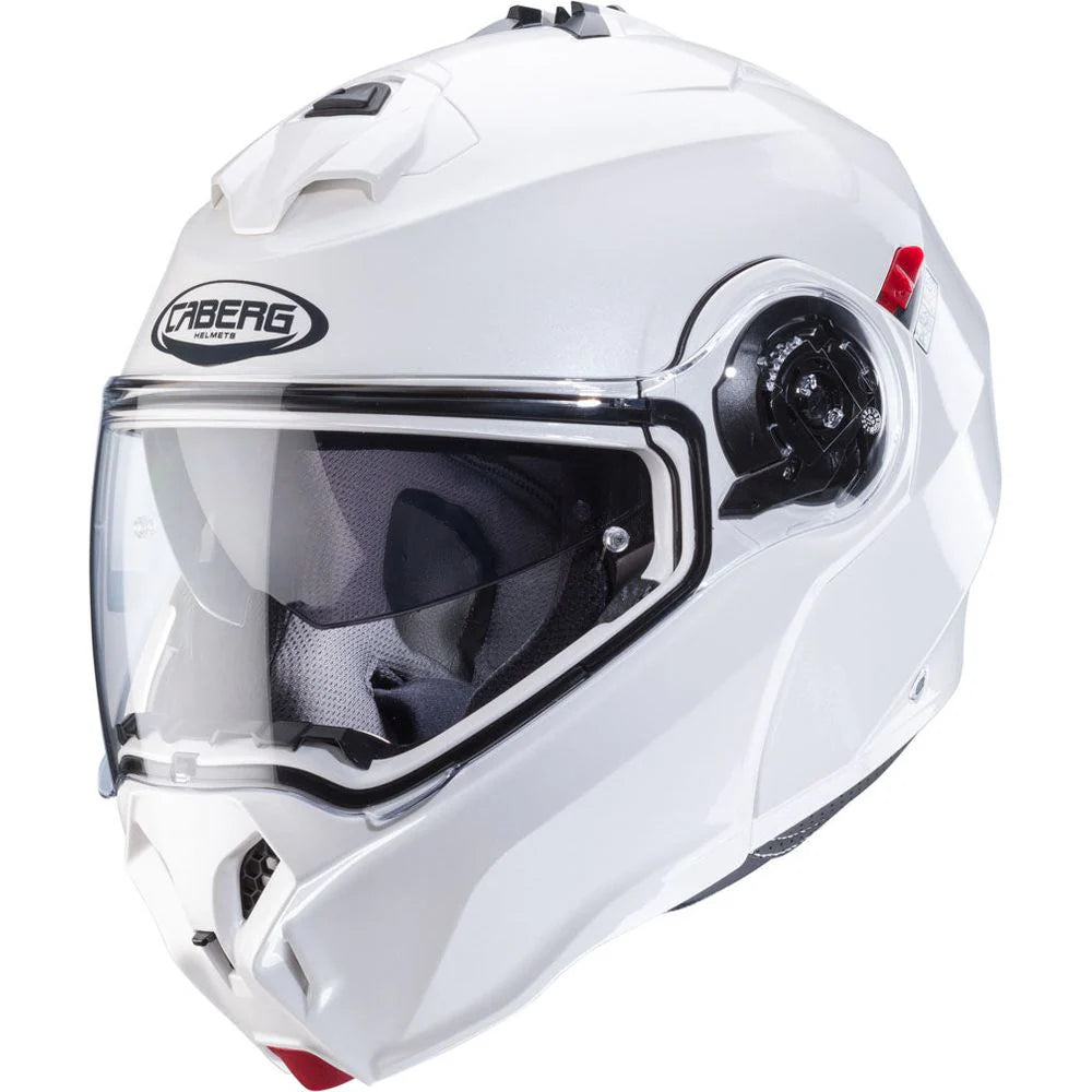 Caberg Duke Evo White Metal Motorcycle Helmet