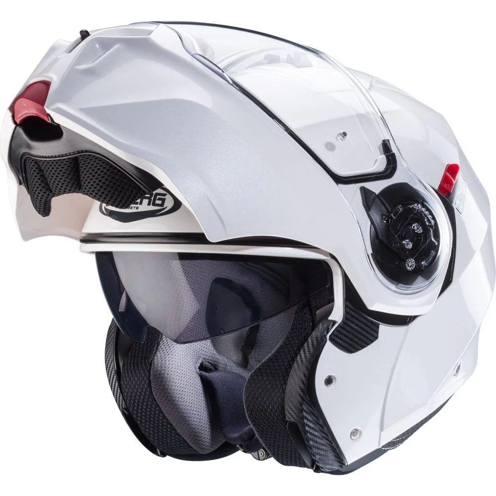 Caberg Duke Evo White Metal Motorcycle Helmet