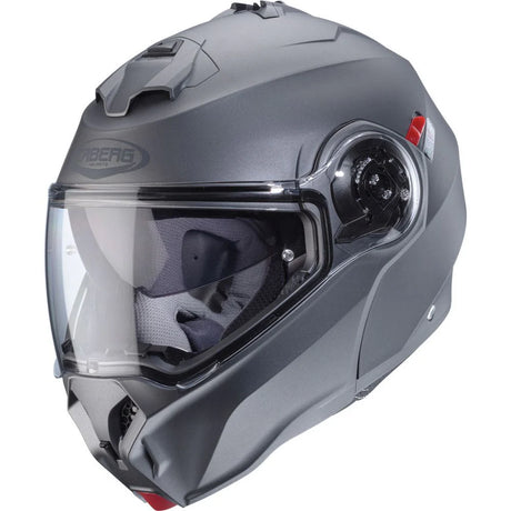 Caberg Duke Evo Plain Matt Gun Metal Motorcycle Helmet 