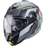 Caberg Duke Evo Move Matt Gun Metal Black Yellow Motorcycle Helmet 