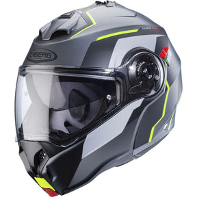 Caberg Duke Evo Move Matt Gun Metal Black Yellow Motorcycle Helmet 