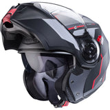 Caberg Duke Evo Move Matt Gun Metal Black Red Motorcycle Helmet