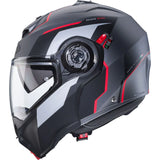 Caberg Duke Evo Move Matt Gun Metal Black Red Motorcycle Helmet