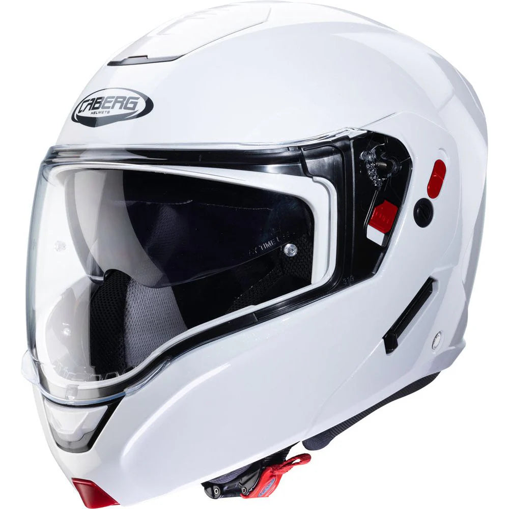 Caberg Horus X Plain Metal White Motorcycle Helmet 