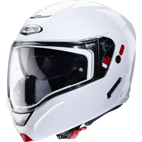 Caberg Horus X Plain Metal White Motorcycle Helmet 