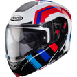 Caberg Horus X Road White Red Blue Motorcycle Helmet