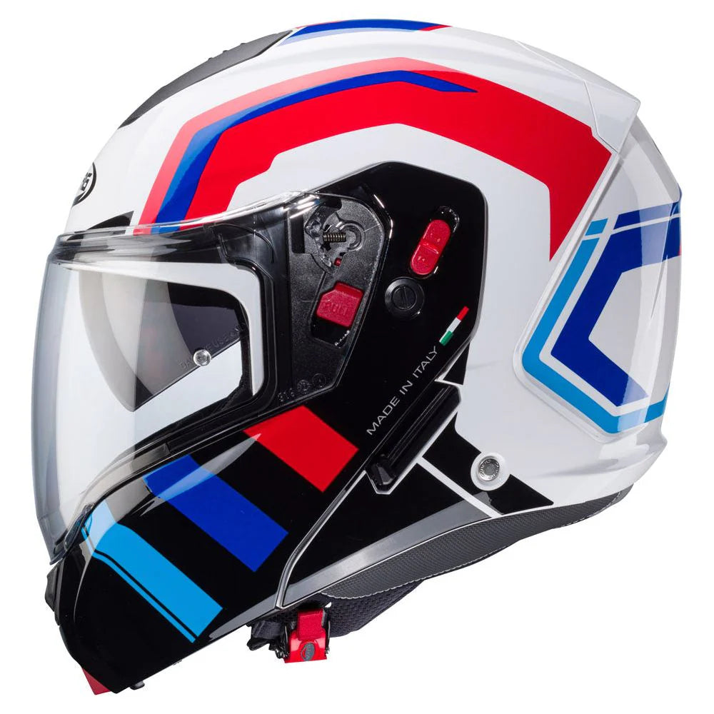 Caberg Horus X Road White Red Blue Motorcycle Helmet