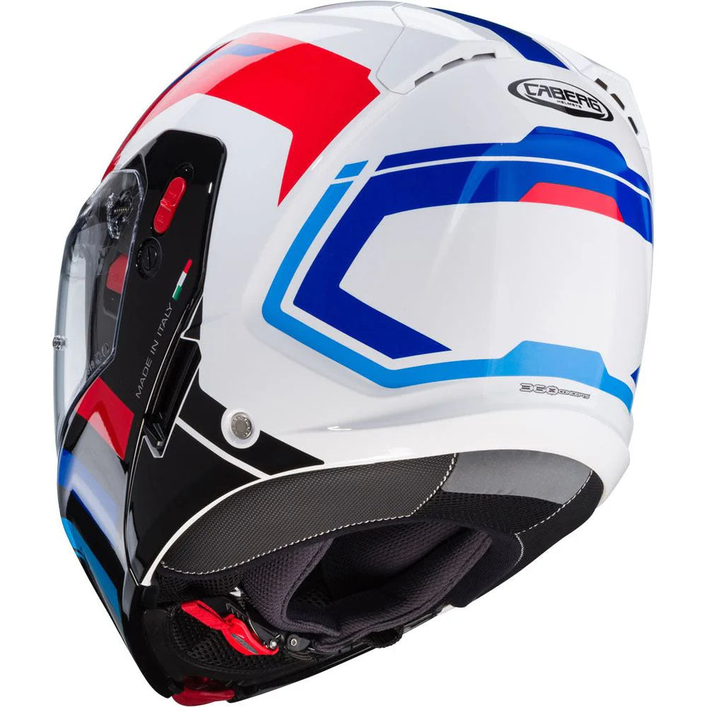 Caberg Horus X Road White Red Blue Motorcycle Helmet