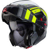 Caberg Horus X Road Matt Gun Fluo Yellow Black Motorcycle Helmet