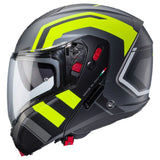 Caberg Horus X Road Matt Gun Fluo Yellow Black Motorcycle Helmet