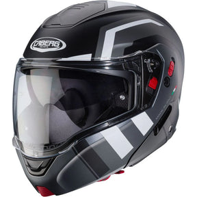Caberg Horus X Road Matt Black Gun White Motorcycle Helmet 