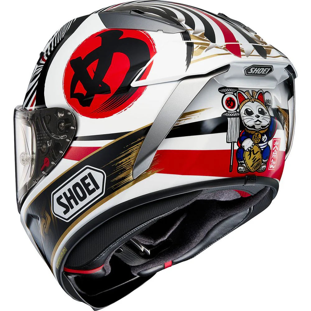 Shoei X-SPR PRO Motegi 4 TC1 White Motorcycle Helmet