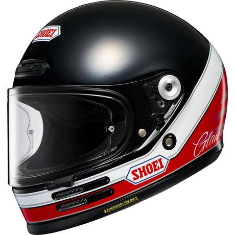 Shoei Glamster 06 ABIDING TC-1 Black White Red Motorcycle Helmet
