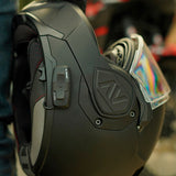 LS2 FF906 Advant Solid Matt Black 180° Flip Modular Motorcycle Helmet with LS2 CARDO Intercom 4X Preinstalled
