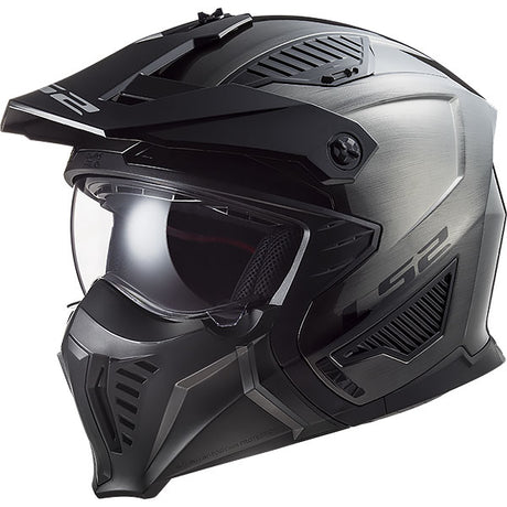 LS2 OF606 Drifter Jeans Titanium Motorcycle Helmet 