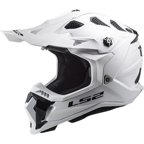 LS2 MX700 Subverter Evo II Single Mono Gloss White Motorcycle Helmet 