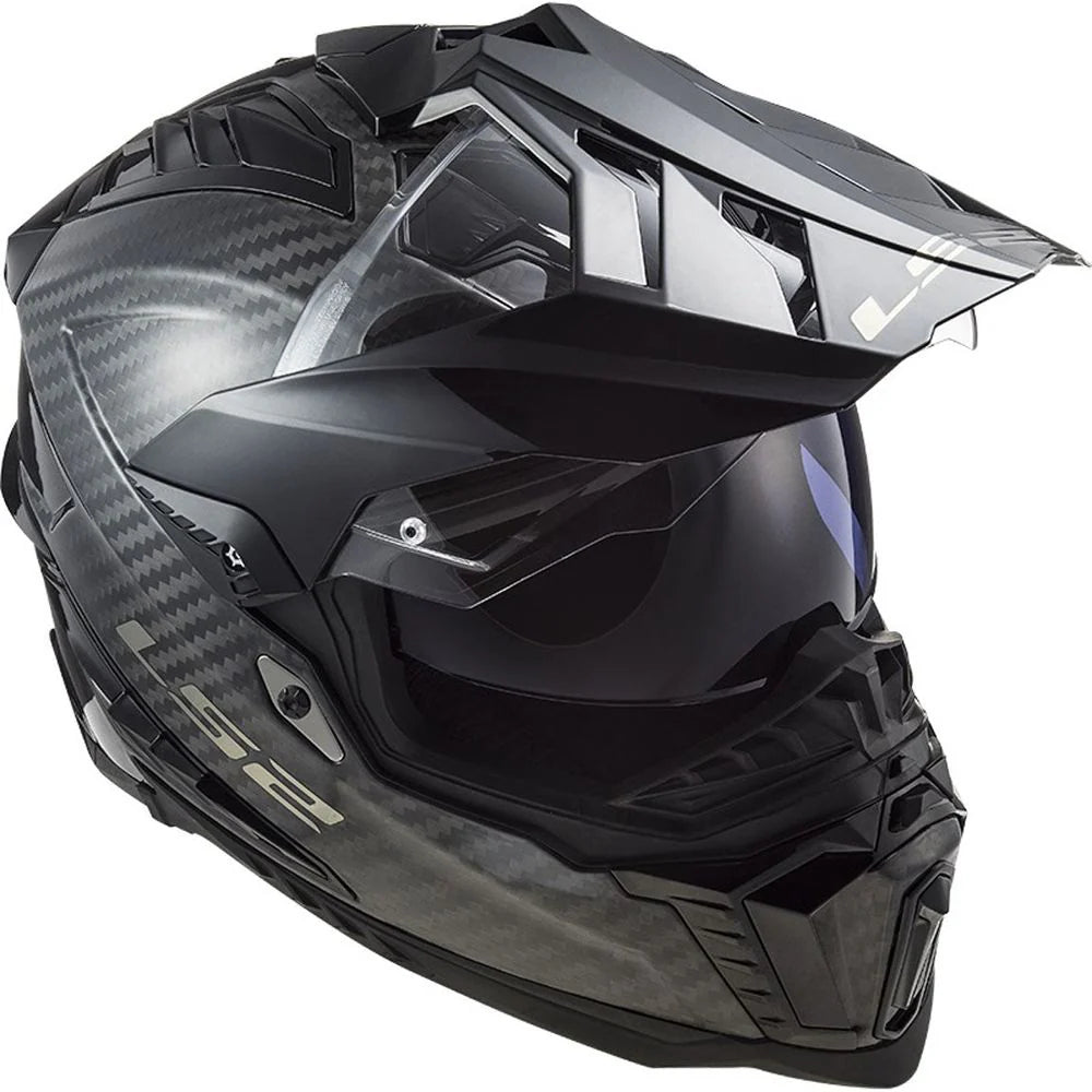 LS2 MX701 Explorer Gloss Carbon Motorcycle Helmet