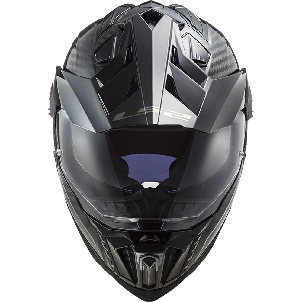 LS2 MX701 Explorer Gloss Carbon Motorcycle Helmet