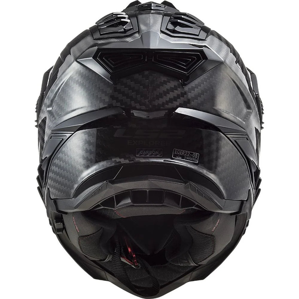 LS2 MX701 Explorer Gloss Carbon Motorcycle Helmet