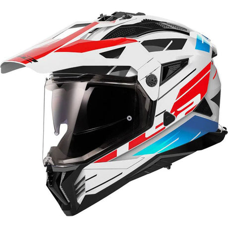 LS2 MX702 Pioneer II NAMIB White Red Blue Motorcycle Helmet