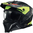 LS2 OF606 Drifter Devor Matt Black Hi-Vis Yellow Motorcycle Helmet
