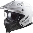 LS2 OF606 Drifter Solid White Motorcycle Helmet