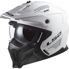 LS2 OF606 Drifter Solid White Motorcycle Helmet