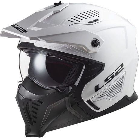 LS2 OF606 Drifter Solid White Motorcycle Helmet